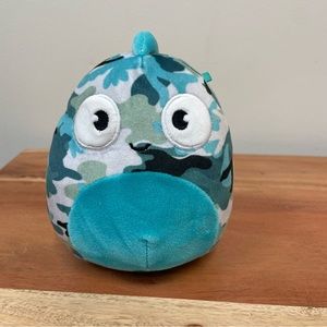 CALAIS Squishmallow 5" Chameleon Soft Teal Camo Lizard Plush EUC